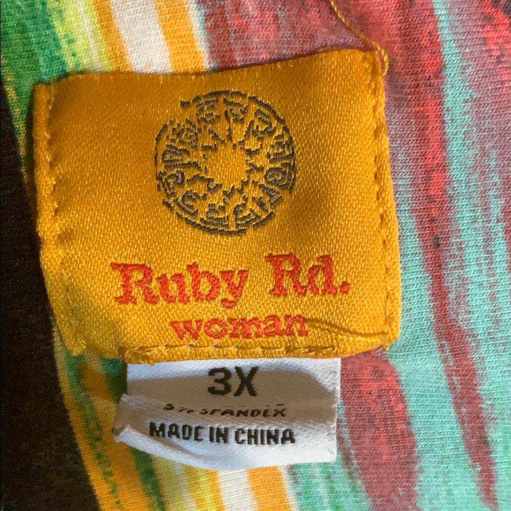 Ruby Rd. Colorful Blouse - Picture 3 of 5